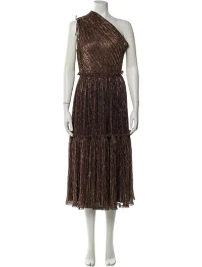 Pre-owned Zac Posen One-shoulder Long Dress