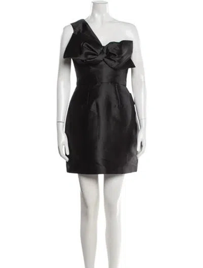 Pre-owned Zac Posen One-shoulder Mini Dress W/ Tags In Black