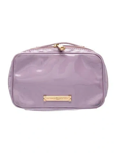 Pre-owned Zac Posen Patent Leather Top Handle Bag In Purple