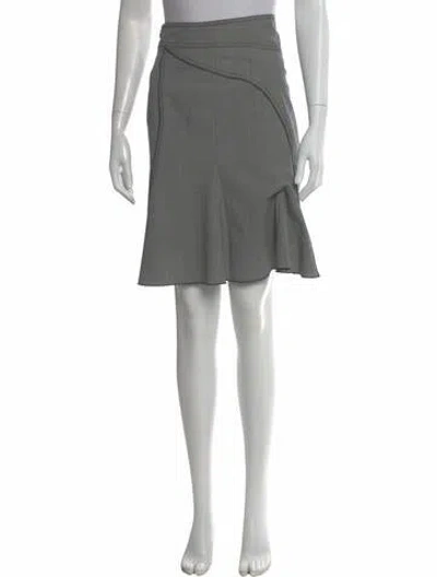 Pre-owned Zac Posen Patterned Knee-length Skirt In Black