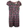 Zac Posen Printed Mini Dress In Multicolor Silk In Multi