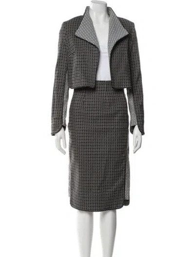 Pre-owned Zac Posen Printed Skirt Set In Multi