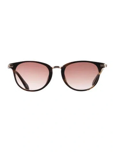 Pre-owned Zac Posen Round Gradient Sunglasses In Orange
