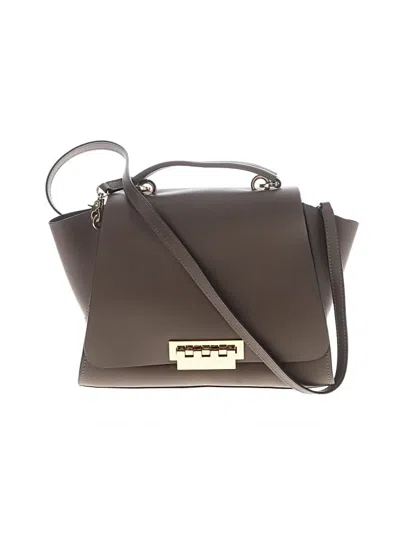 Pre-owned Zac Posen Satchel In Gray