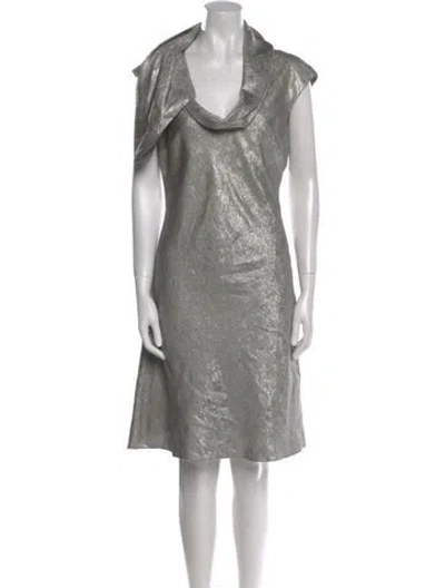 Pre-owned Zac Posen Silk Knee-length Dress