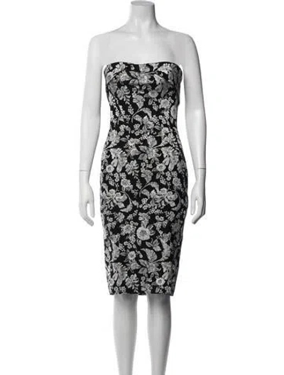 Pre-owned Zac Posen Silk Knee-length Dress In White