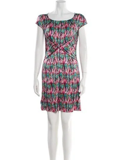Pre-owned Zac Posen Silk Mini Dress In Pink