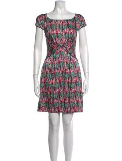 Pre-owned Zac Posen Silk Mini Dress In Pink