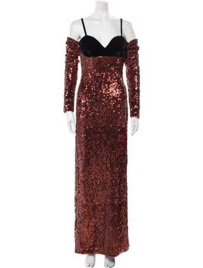 Pre-owned Zac Posen Square Neckline Long Dress