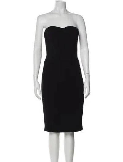 Pre-owned Zac Posen Strapless Mini Dress W/ Tags In Black