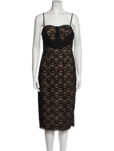 Pre-owned Zac Posen Strapless Mini Dress W/ Tags In Black