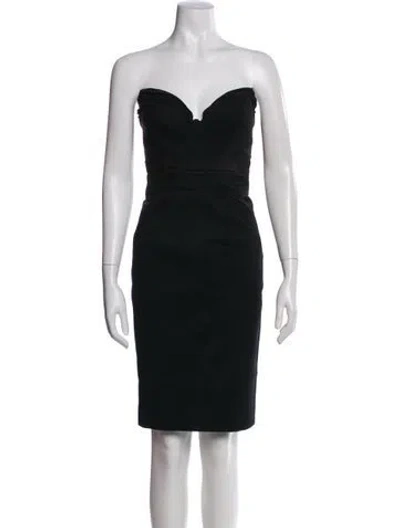 Pre-owned Zac Posen Strapless Mini Dress W/ Tags In Green