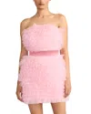 Zac Posen Womens Boning Tulle Mini Dress In Blossom