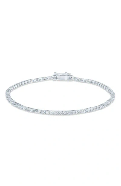 Zac Posen Truly  Diamond Tennis Bracelet In White