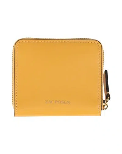 Zac Posen Woman Wallet Marigold Size - Textile Fibers In Yellow