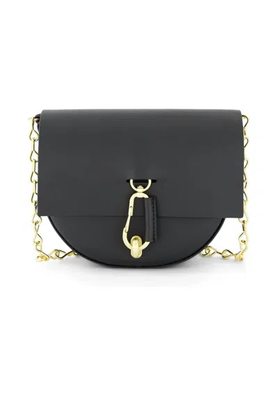 Zac Posen Women's Belay Mini Saddle Crossbody Bag In Black In Purple