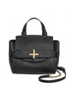 Zac Posen Women's Brigette Belted Mini Crossbody Bag In Solid Black In Multi