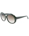 Zac Posen Women's Rita 56mm Sunglasses In Green