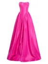 Zac Posen Women's Taffeta Drop-waist Gown In Viola