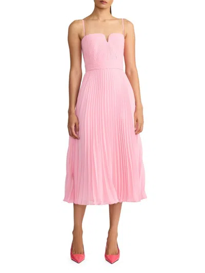 Zac Posen Women's Wicked X  Pleated Chiffon Midi-dress