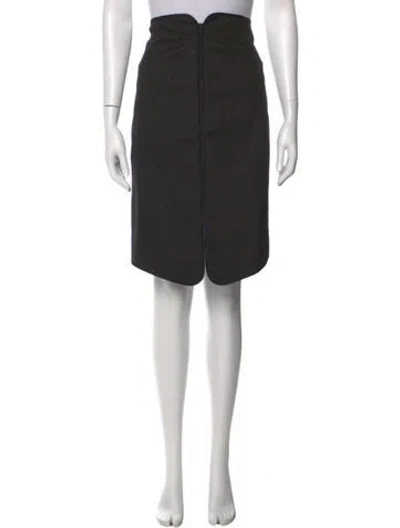 Pre-owned Zac Posen Wool Knee-length Skirt In Multi