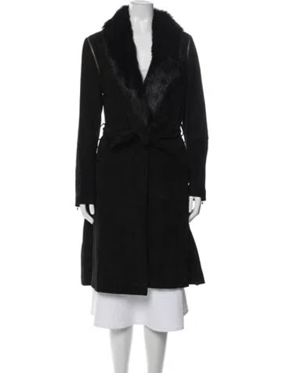 Pre-owned Zac Zac Posen Coat In Black