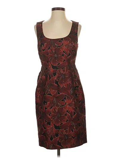 Pre-owned Zac Zac Posen Cocktail Dress In Brown