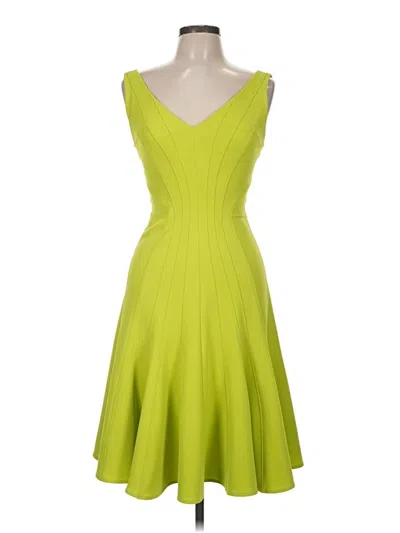 Pre-owned Zac Zac Posen Cocktail Dress In Green