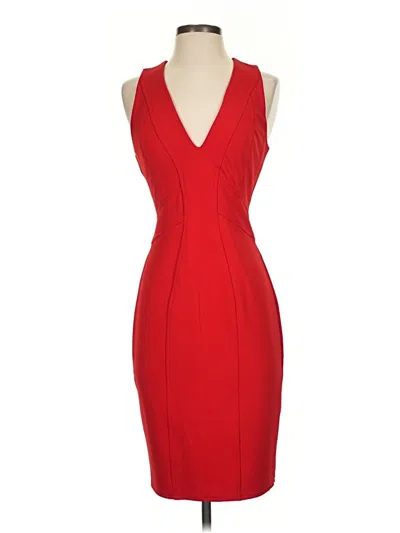 Pre-owned Zac Zac Posen Cocktail Dress In Red