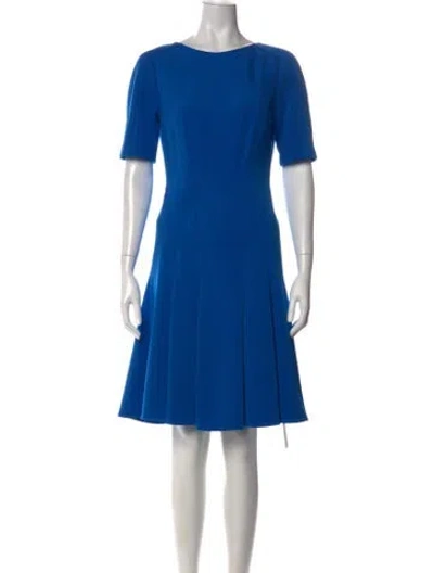 Pre-owned Zac Zac Posen Crew Neck Knee-length Dress W/ Tags In Blue