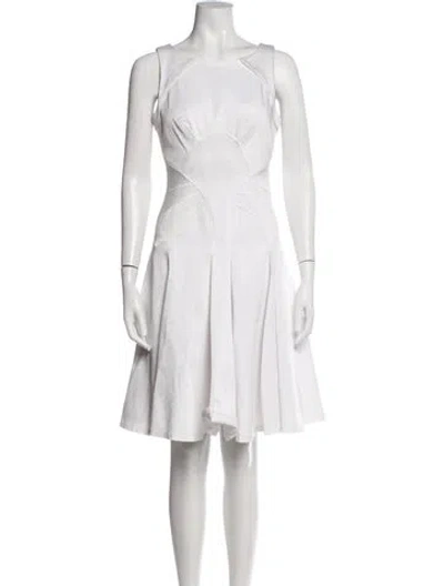 Pre-owned Zac Zac Posen Crew Neck Mini Dress W/ Tags In White