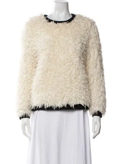 Pre-owned Zac Zac Posen Crew Neck Sweater In Neutrals