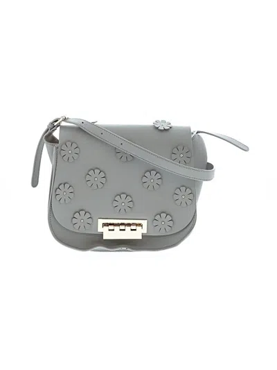 Pre-owned Zac Zac Posen Crossbody Bag In Gray