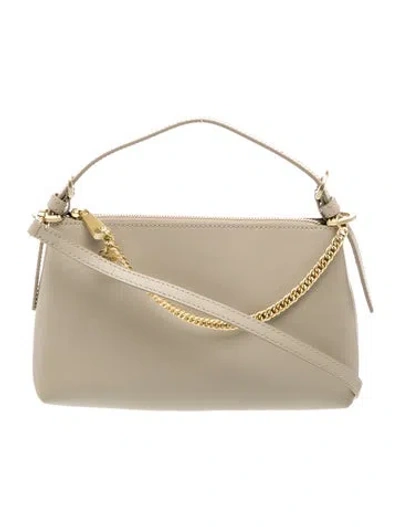 Pre-owned Zac Zac Posen Leather Bucket Bag In Gray