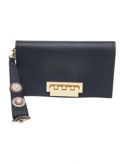 Pre-owned Zac Zac Posen Leather Clutch In Blue