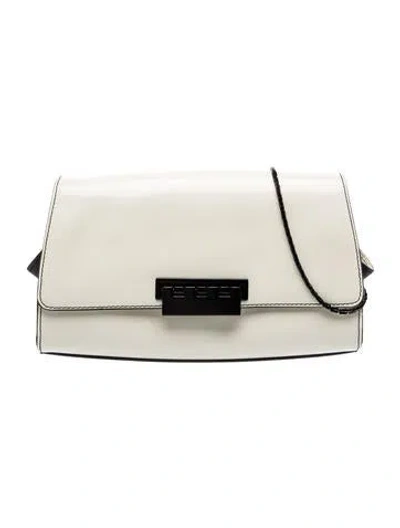 Pre-owned Zac Zac Posen Leather Clutch In Neutral