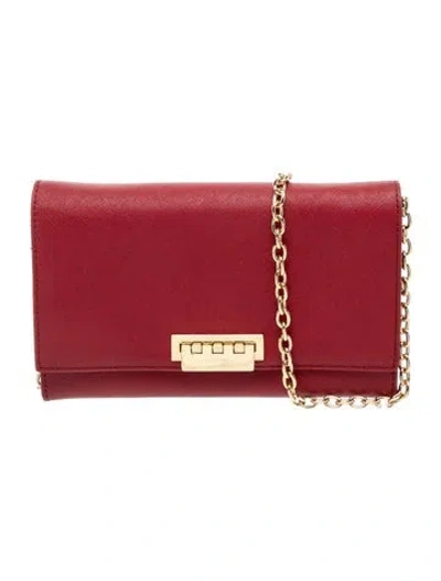 Pre-owned Zac Zac Posen Leather Clutch In Red