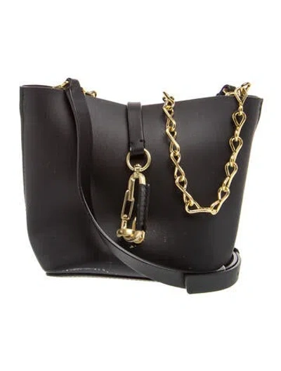 Pre-owned Zac Zac Posen Leather Crossbody Bag In Black