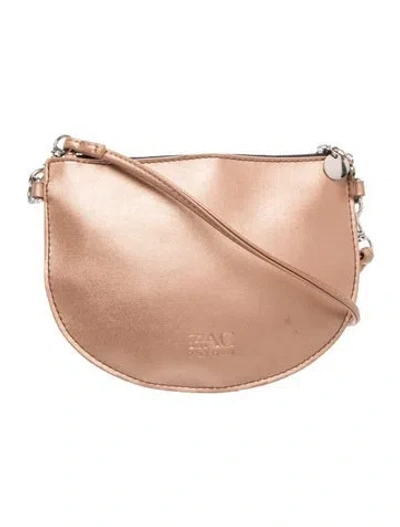 Pre-owned Zac Zac Posen Leather Crossbody Bag In Metallic/neutrals