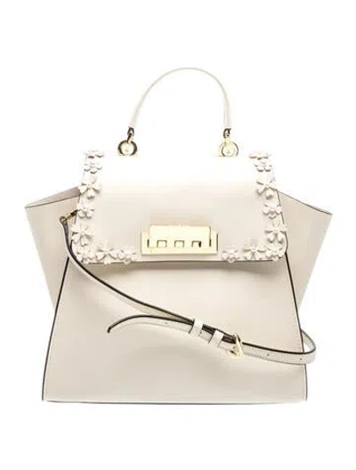 Pre-owned Zac Zac Posen Leather Crossbody Bag In Neutrals