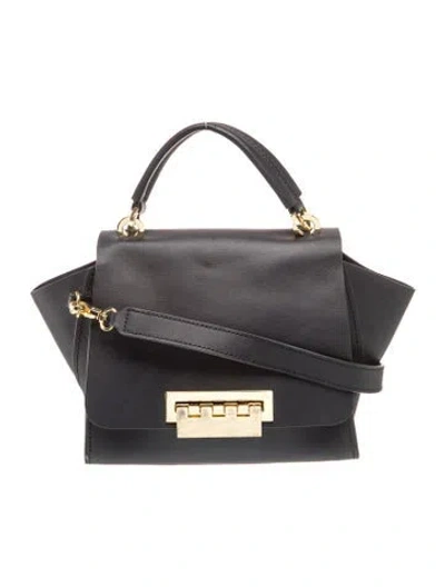 Pre-owned Zac Zac Posen Leather Top Handle Bag In Grey