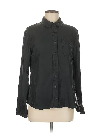 Pre-owned Zac Zac Posen Long Sleeve Button Down Shirt In Black