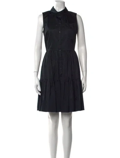 Pre-owned Zac Zac Posen Mini Dress In Blue