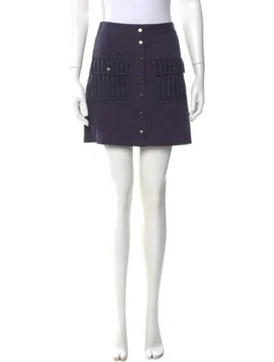Pre-owned Zac Zac Posen Mini Skirt In Blue