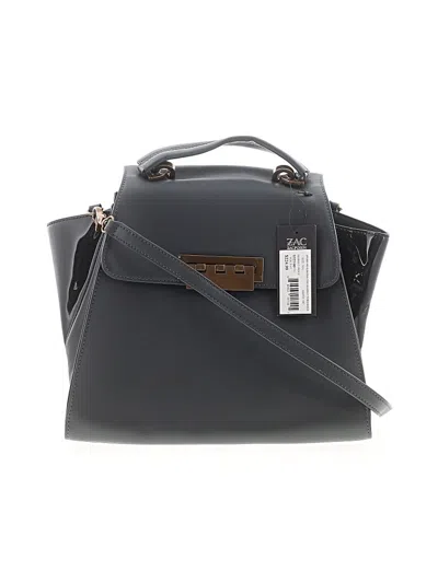 Pre-owned Zac Zac Posen Satchel In Gray