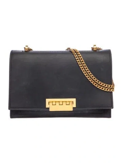 Pre-owned Zac Zac Posen Signature Shoulder Bag In Black