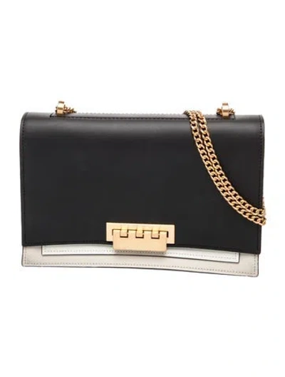 Pre-owned Zac Zac Posen Signature Shoulder Bag In Black