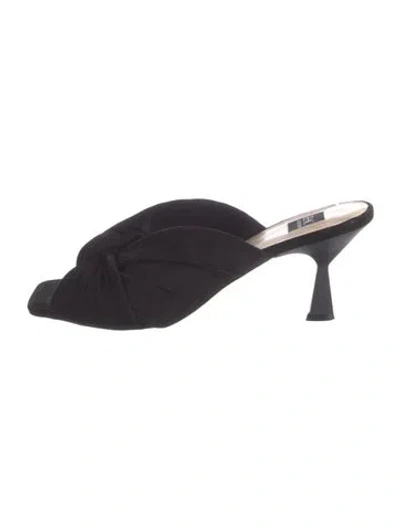 Pre-owned Zac Zac Posen Suede Slides In Blue