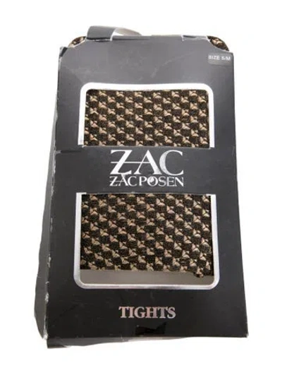 Pre-owned Zac Zac Posen Tights In Brown