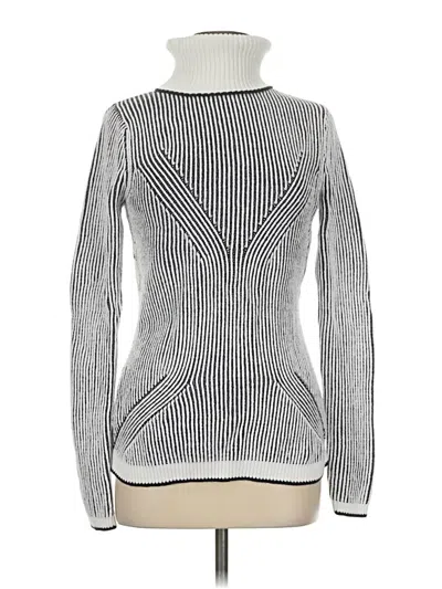 Pre-owned Zac Zac Posen Turtleneck Sweater In Silver